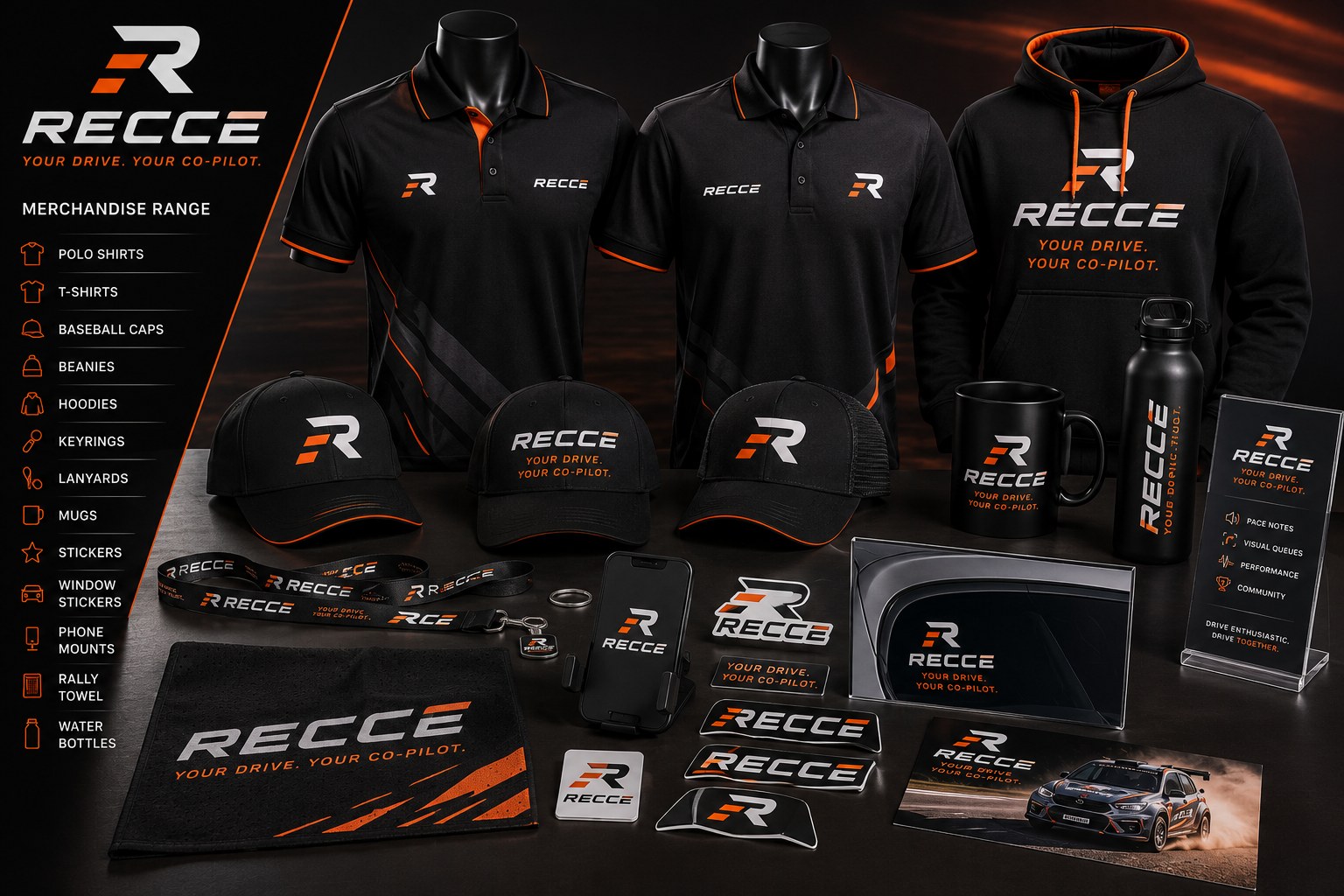 RECCE branded merchandise